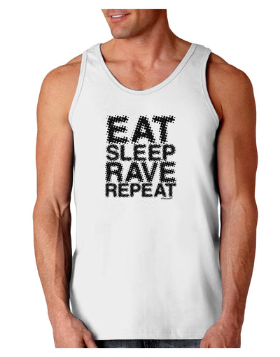 Eat Sleep Rave Repeat Loose Tank Top by TooLoud-Loose Tank Top-TooLoud-White-Small-Davson Sales