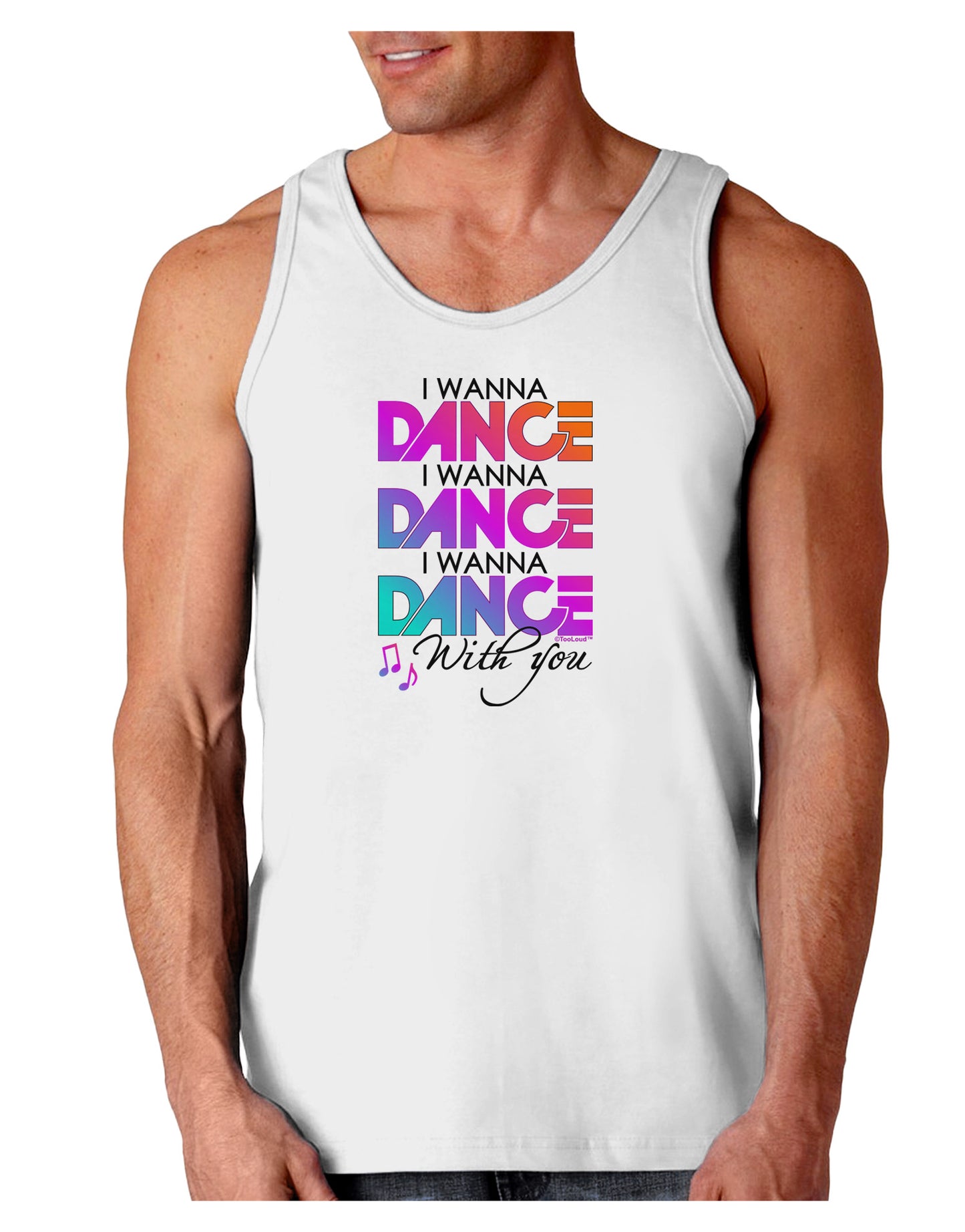I Wanna Dance With You Loose Tank Top-Loose Tank Top-TooLoud-White-Small-Davson Sales
