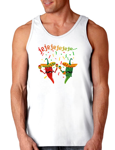 Jejeje Mexican Chili Peppers Loose Tank Top-Loose Tank Top-TooLoud-White-Small-Davson Sales