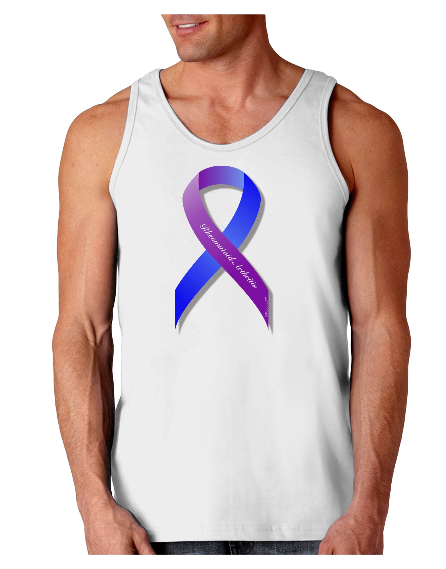 TooLoud Rheumatoid Arthritis Loose Tank Top-Mens-LooseTanktops-TooLoud-White-Small-Davson Sales