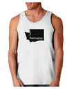 Washington - United States Shape Loose Tank Top-Loose Tank Top-TooLoud-White-Small-Davson Sales