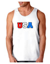 Collegiate USA Loose Tank Top-Loose Tank Top-TooLoud-White-Small-Davson Sales