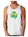 Lucky Shamrock Design Distressed Loose Tank Top by TooLoud-Loose Tank Top-TooLoud-White-Small-Davson Sales