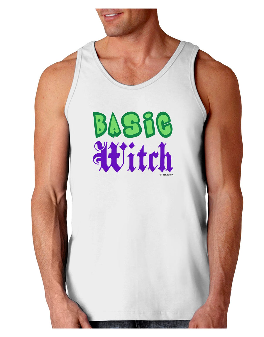 Basic Witch Color Green Loose Tank Top-Loose Tank Top-TooLoud-White-XX-Large-Davson Sales