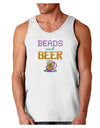 Beads And Beer Loose Tank Top-Loose Tank Top-TooLoud-White-XX-Large-Davson Sales