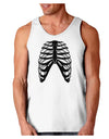 Human Skeleton Bones Ribcage Inverted Loose Tank Top-Loose Tank Top-TooLoud-White-Small-Davson Sales