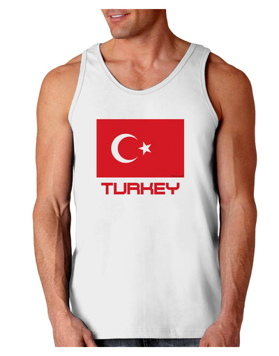 Turkey Flag with Text Loose Tank Top by TooLoud-Loose Tank Top-TooLoud-White-Small-Davson Sales