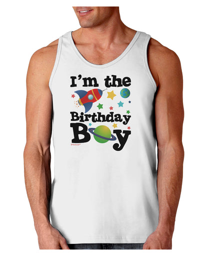 I'm the Birthday Boy - Outer Space Design Loose Tank Top by TooLoud-Loose Tank Top-TooLoud-White-Small-Davson Sales