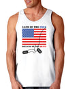 Home of the Free Because of the Brave Loose Tank Top-Loose Tank Top-TooLoud-White-Small-Davson Sales