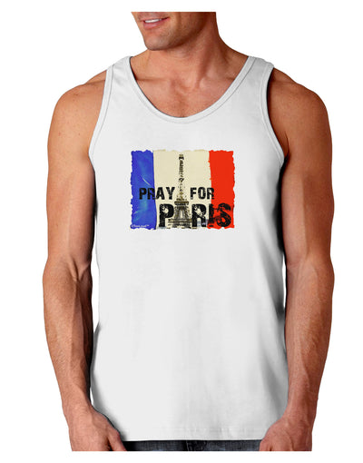 Pray For Paris Watercolor Loose Tank Top-Loose Tank Top-TooLoud-White-Small-Davson Sales