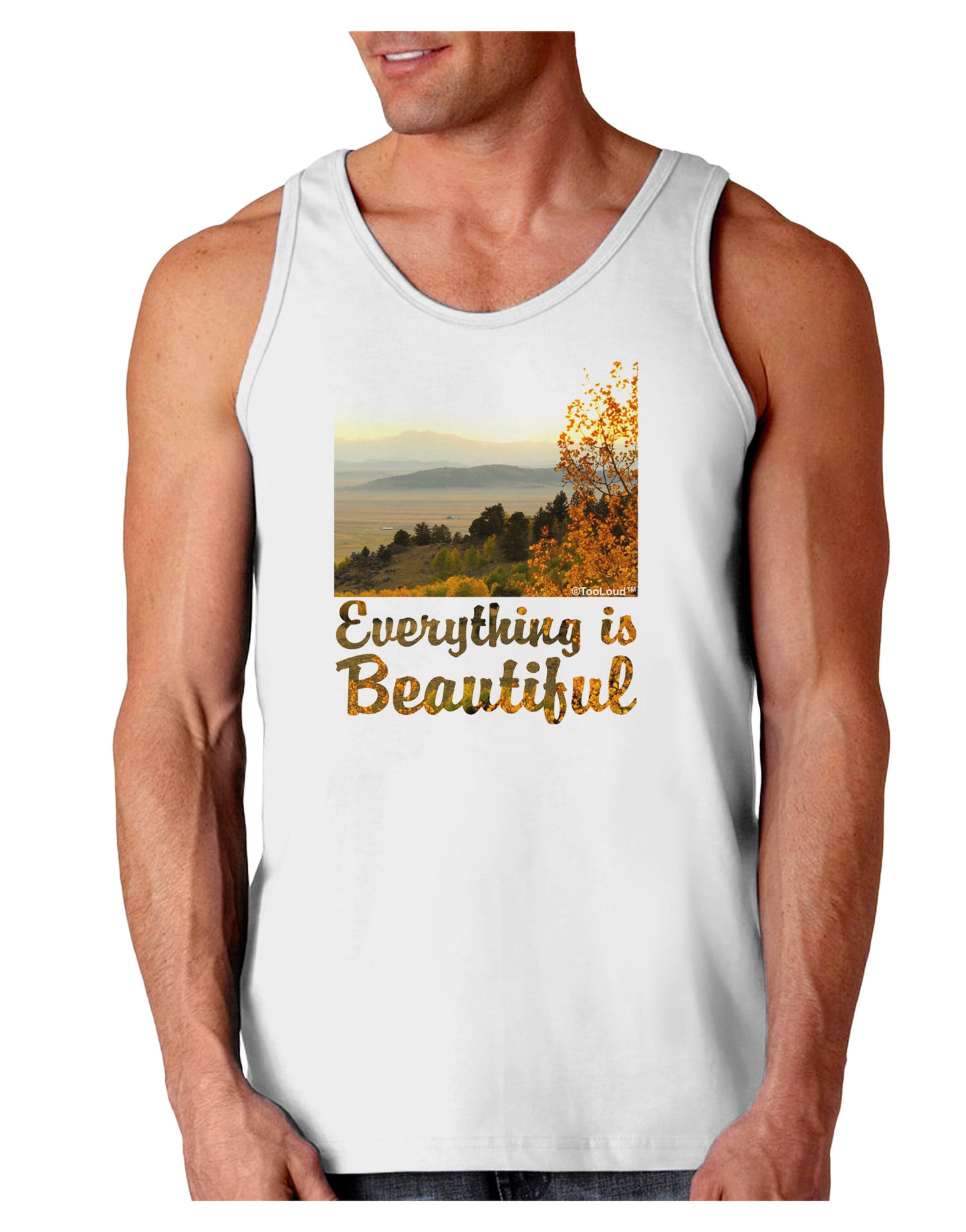Everything is Beautiful - Sunrise Loose Tank Top by-Loose Tank Top-TooLoud-White-Small-Davson Sales
