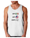 Mexican American 100 Percent Me Loose Tank Top-Loose Tank Top-TooLoud-White-Small-Davson Sales