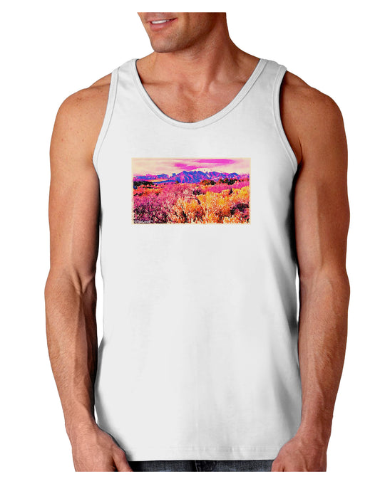 Colorful Colorado Mountains Loose Tank Top-Loose Tank Top-TooLoud-White-Small-Davson Sales