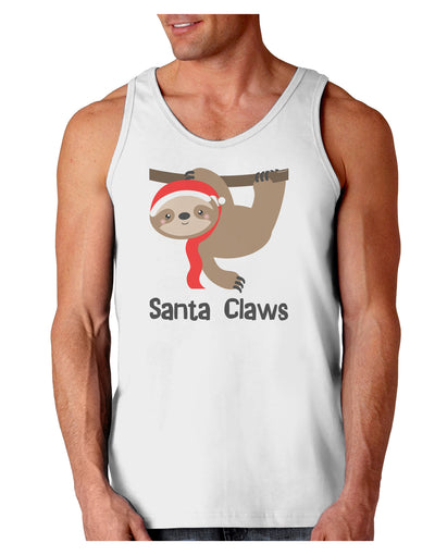 Cute Christmas Sloth - Santa Claws Loose Tank Top by TooLoud-Loose Tank Top-TooLoud-White-Small-Davson Sales