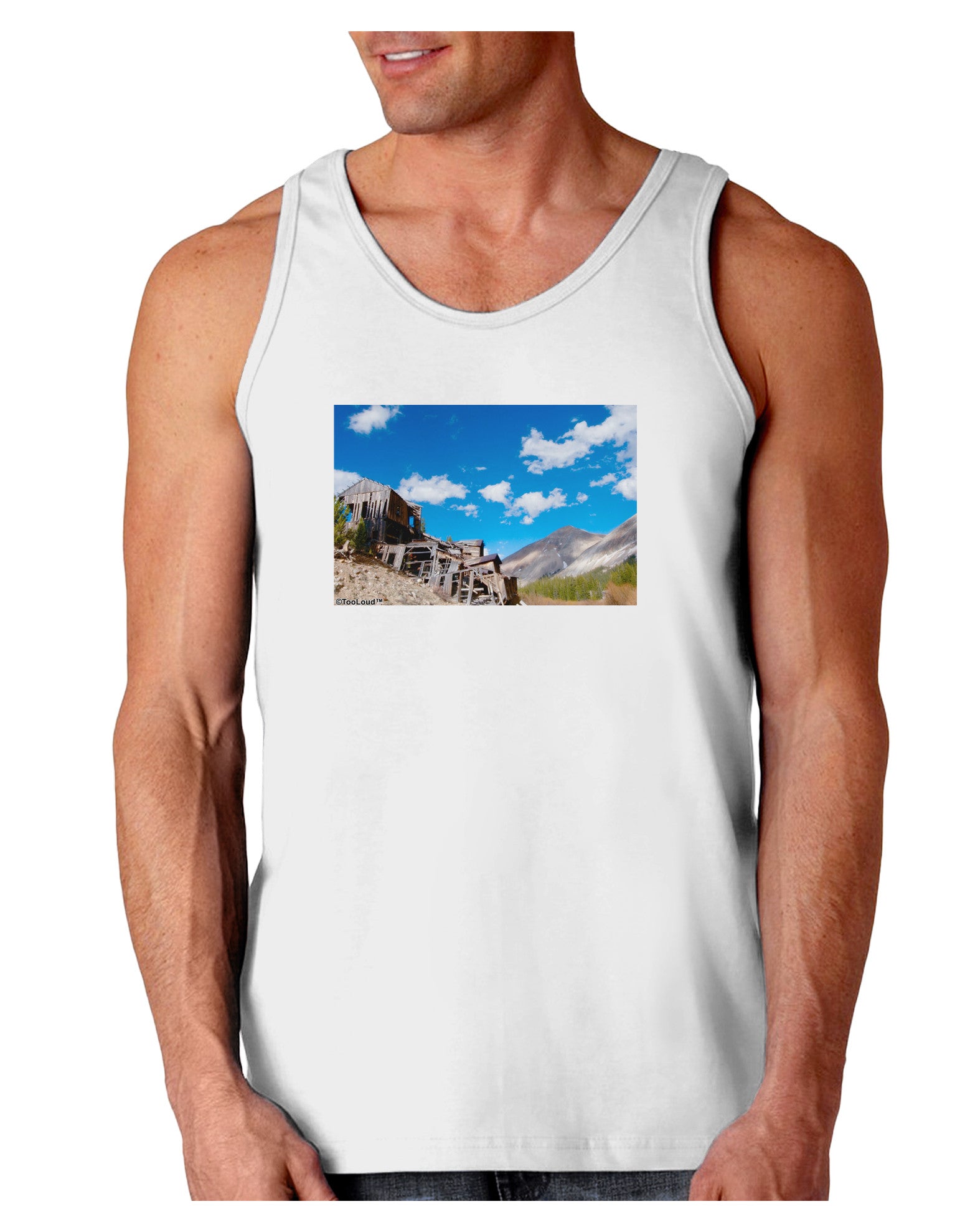 Colorado Landscape Ruins Loose Tank Top-Loose Tank Top-TooLoud-White-Small-Davson Sales