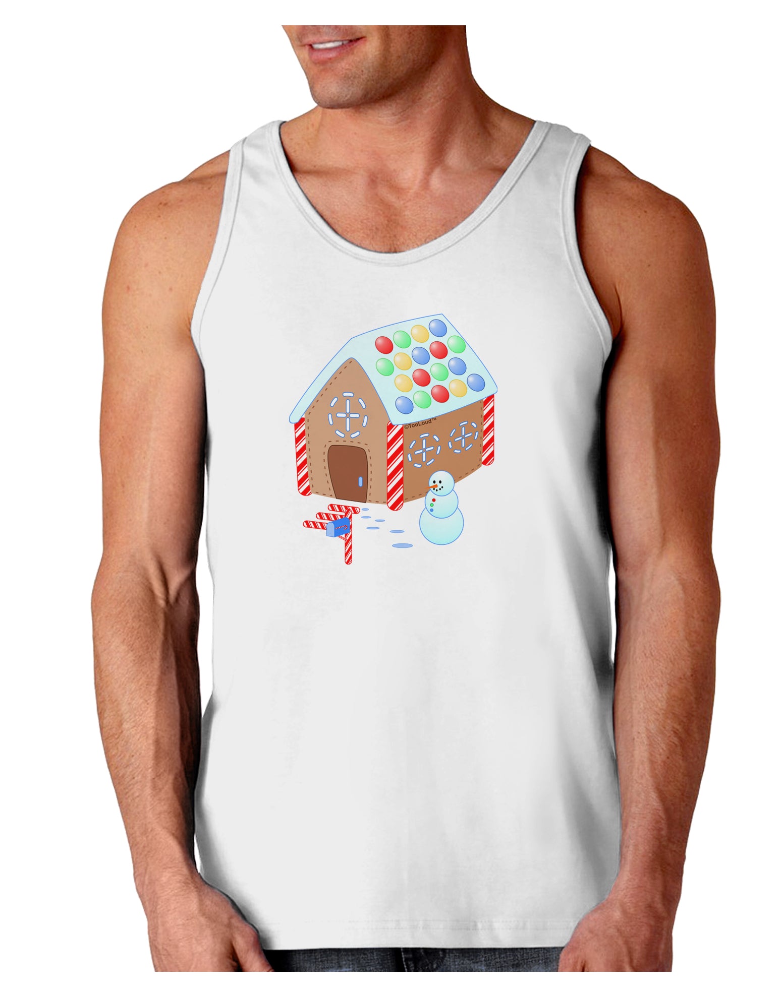 Little Gingerbread House Design #1 Loose Tank Top by TooLoud-Loose Tank Top-TooLoud-White-Small-Davson Sales