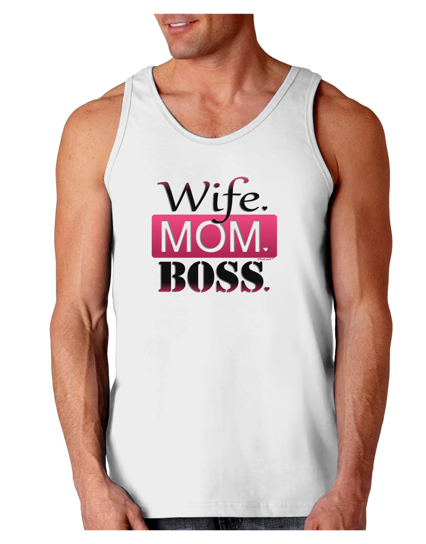 Wife Mom Boss Loose Tank Top-Loose Tank Top-TooLoud-White-Small-Davson Sales