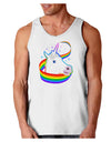 Magical Horn Rainbow Unicorn Loose Tank Top-Loose Tank Top-TooLoud-White-Small-Davson Sales