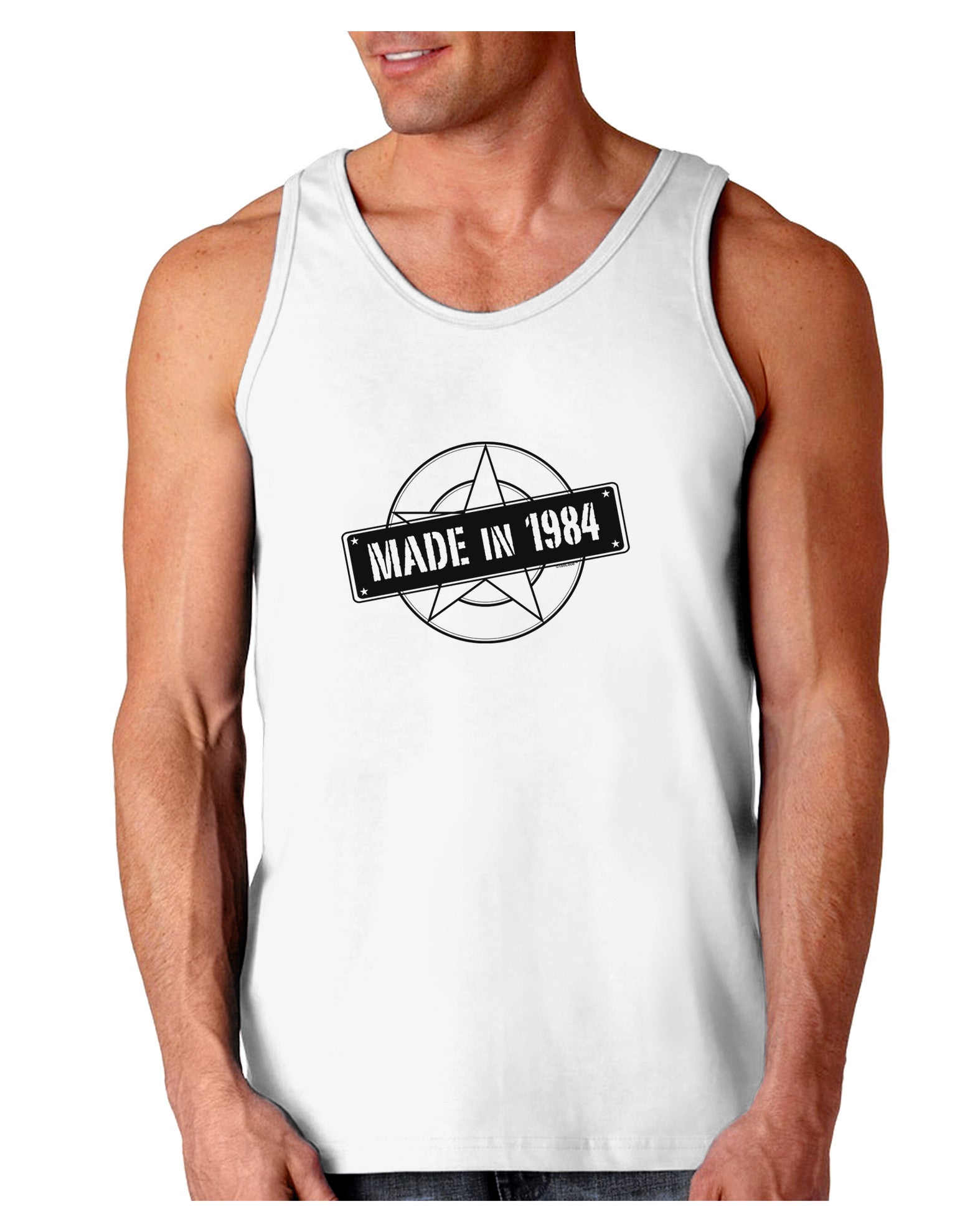 Made In Birth Year 1984 Loose Tank Top-Loose Tank Top-TooLoud-White-Small-Davson Sales