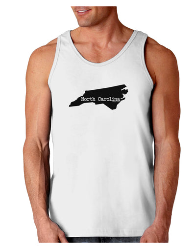 North Carolina - United States Shape Loose Tank Top by TooLoud-Loose Tank Top-TooLoud-White-Small-Davson Sales