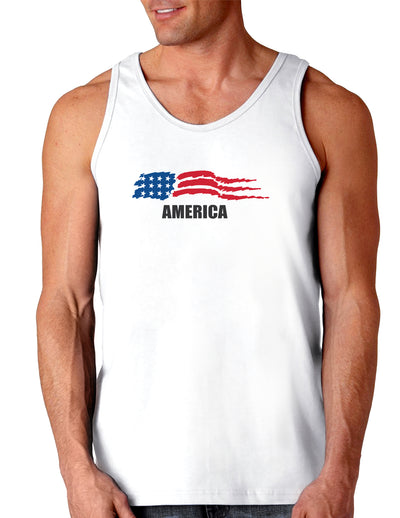 America Flag Loose Tank Top-Loose Tank Top-TooLoud-White-Small-Davson Sales