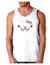 Kyu-T Face - Fangie Cute Girl Vampire Bat Loose Tank Top-Loose Tank Top-TooLoud-White-Small-Davson Sales