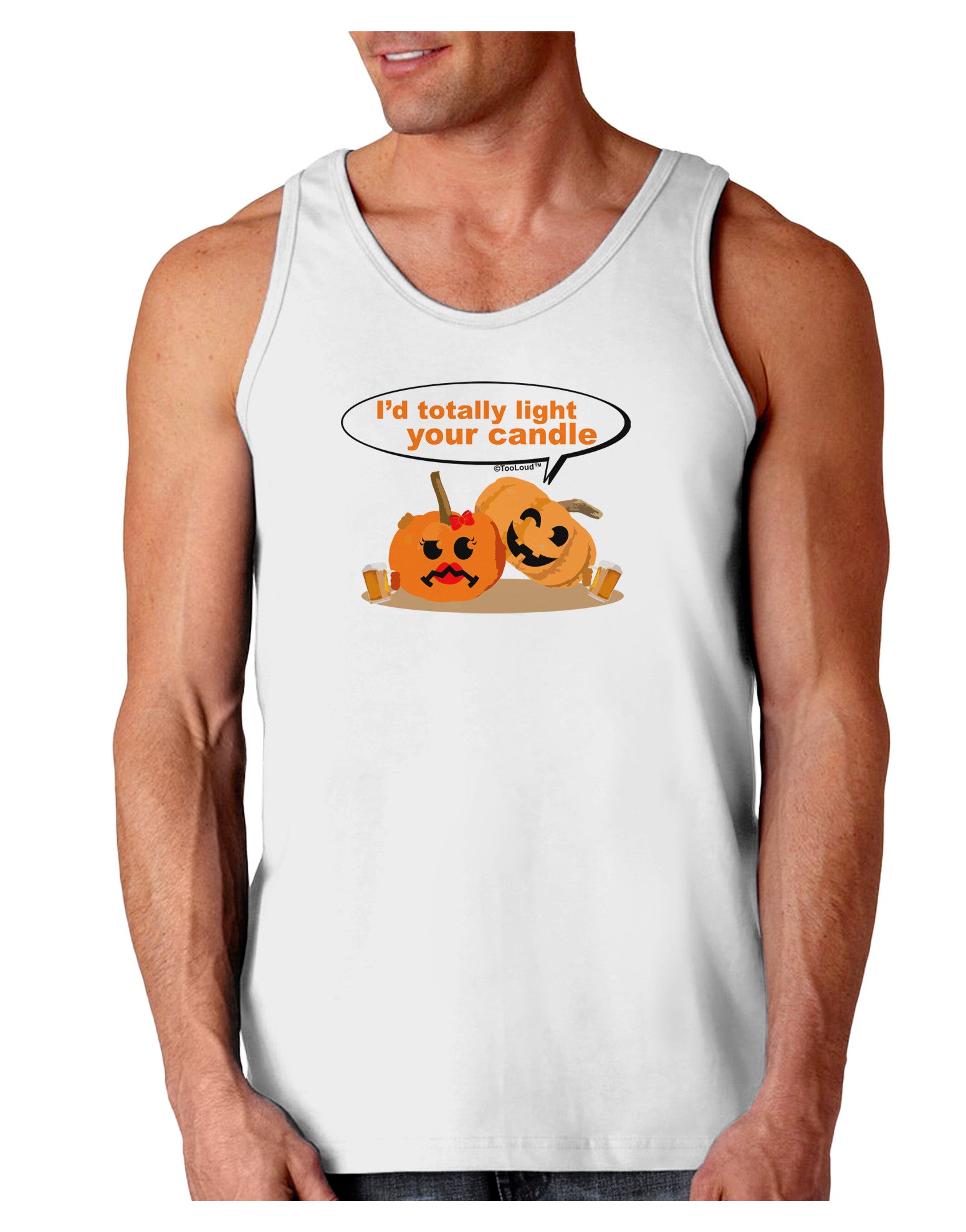 Light your candle Loose Tank Top-Loose Tank Top-TooLoud-White-Small-Davson Sales