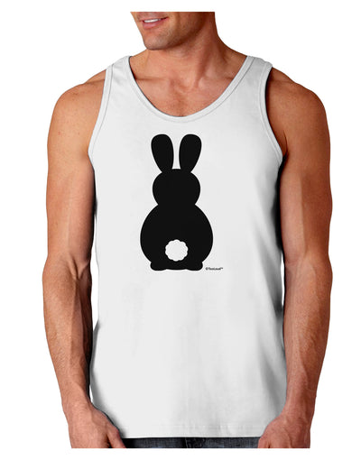 Cute Bunny Silhouette with Tail Loose Tank Top by TooLoud-Loose Tank Top-TooLoud-White-Small-Davson Sales