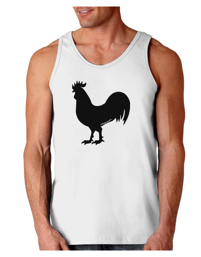 Rooster Silhouette Design Loose Tank Top-Loose Tank Top-TooLoud-White-Small-Davson Sales