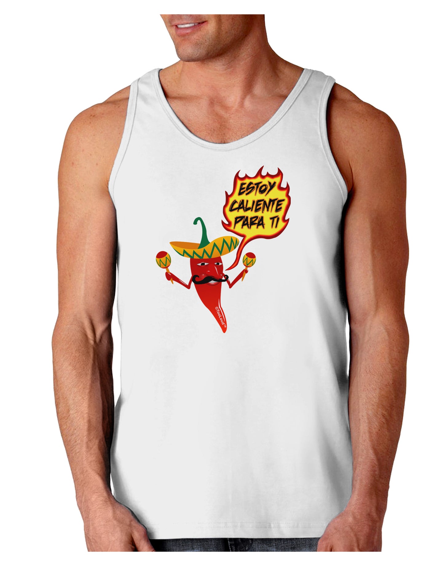 Estoy Caliente Para Ti Loose Tank Top-Loose Tank Top-TooLoud-White-Small-Davson Sales