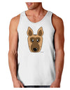 Cute German Shepherd Dog Loose Tank Top by TooLoud-Loose Tank Top-TooLoud-White-Small-Davson Sales