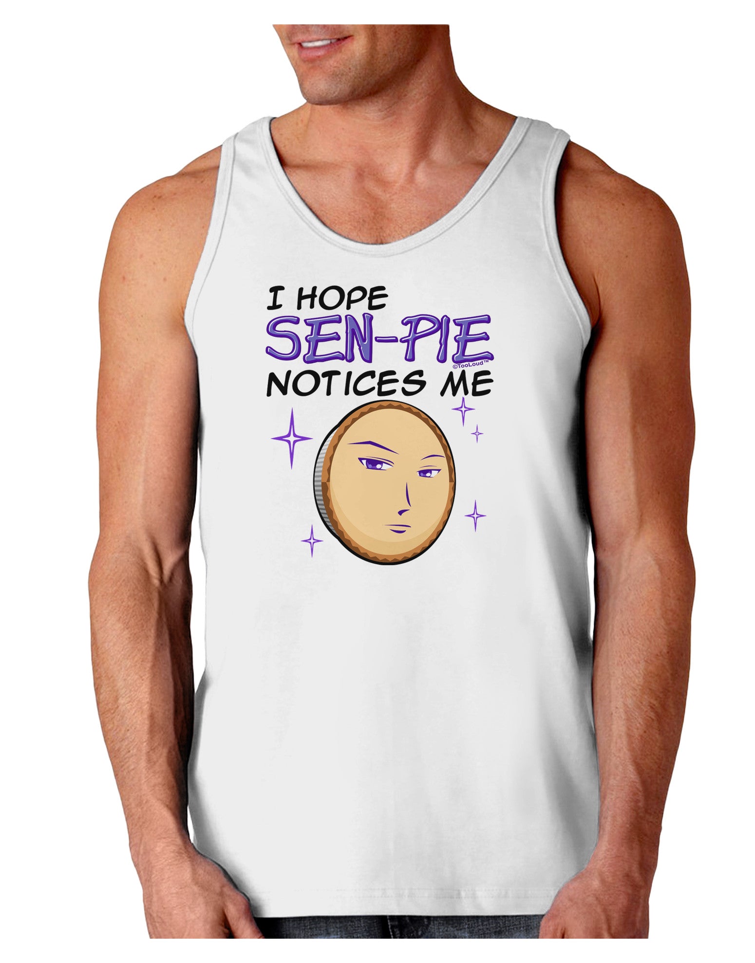 I Hope Sen-Pie Notices Me Loose Tank Top-Loose Tank Top-TooLoud-White-Small-Davson Sales