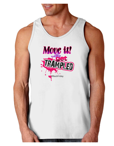 Move It Or Get Trampled Loose Tank Top-Loose Tank Top-TooLoud-White-Small-Davson Sales