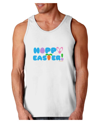 Cute Decorative Hoppy Easter Design Loose Tank Top by TooLoud-Loose Tank Top-TooLoud-White-Small-Davson Sales