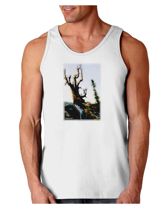 CO Mountain Scenery Watercolor Loose Tank Top-Loose Tank Top-TooLoud-White-Small-Davson Sales