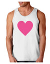 Big Pink Heart Valentine's Day Loose Tank Top-Loose Tank Top-TooLoud-White-Small-Davson Sales