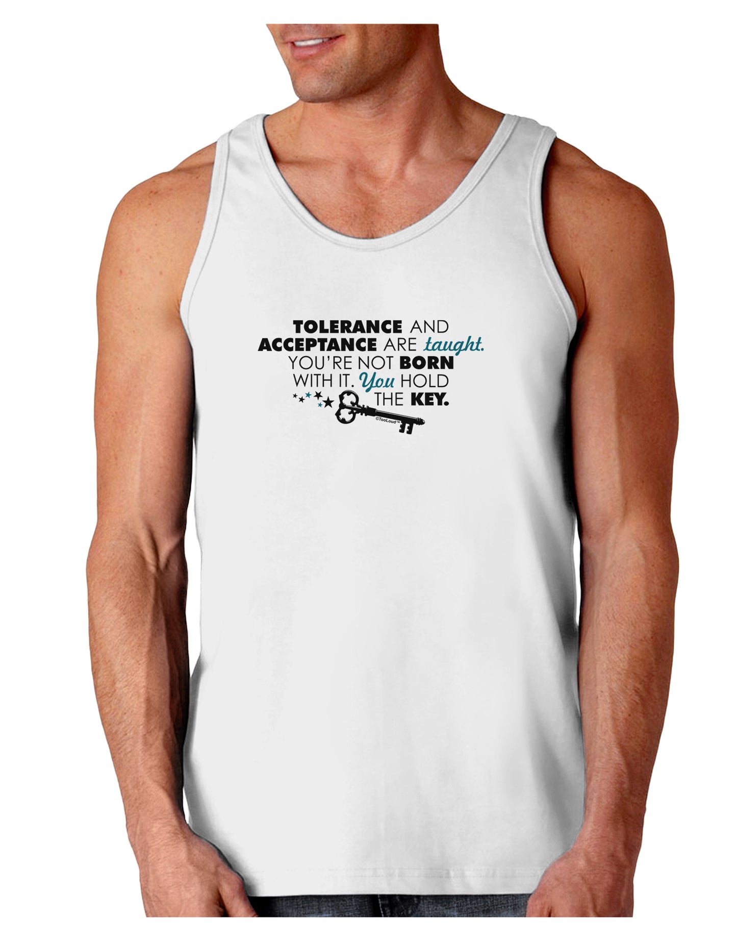 Tolerance And Acceptance Loose Tank Top-Loose Tank Top-TooLoud-White-Small-Davson Sales