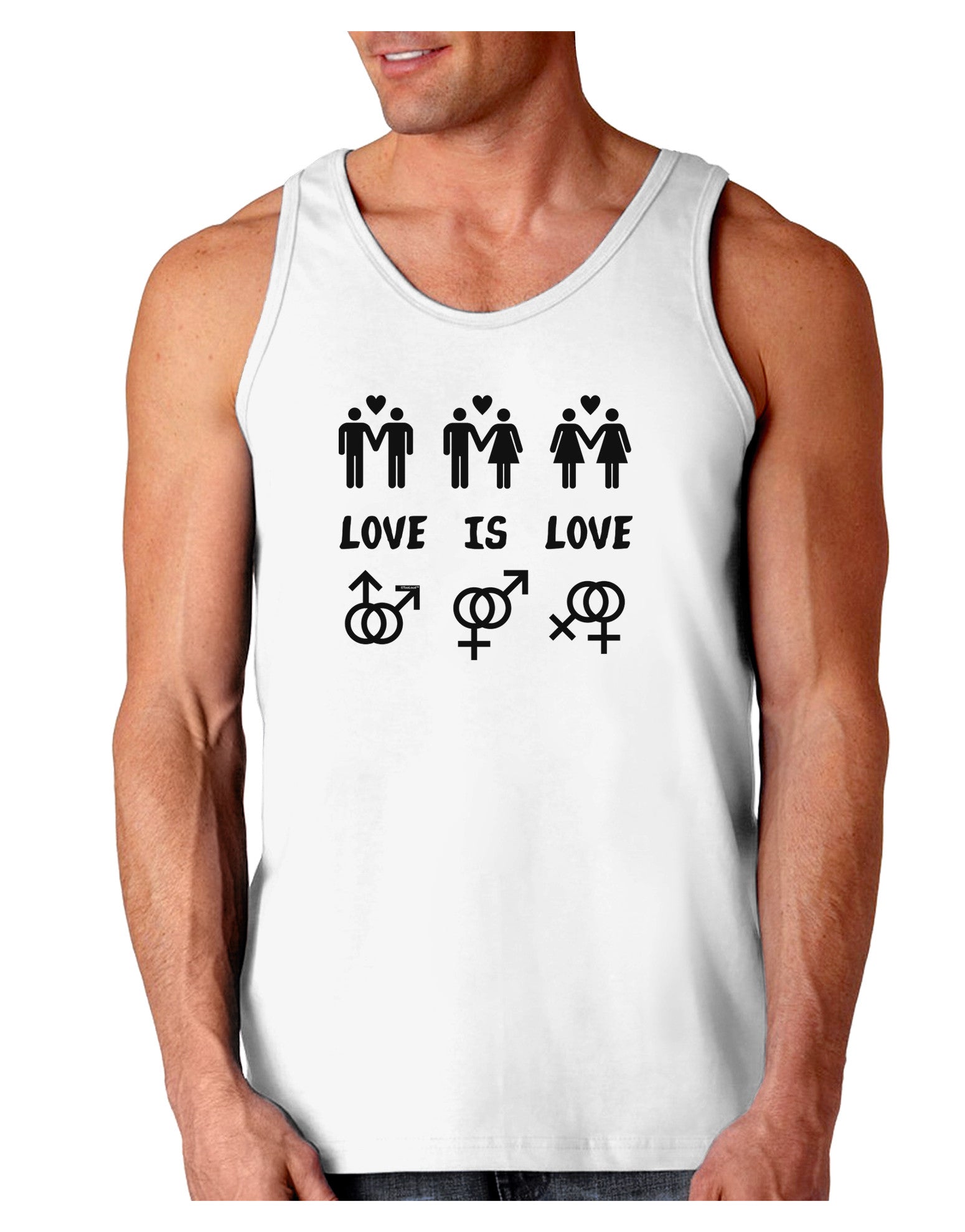 Love Is Love LGBT Marriage Equality Loose Tank Top-Loose Tank Top-TooLoud-White-Small-Davson Sales