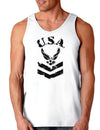 USA Military Air Force Stencil Logo Loose Tank Top-Loose Tank Top-TooLoud-White-Small-Davson Sales