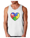 Big Puzzle Heart - Autism Awareness Loose Tank Top by TooLoud-Loose Tank Top-TooLoud-White-Small-Davson Sales