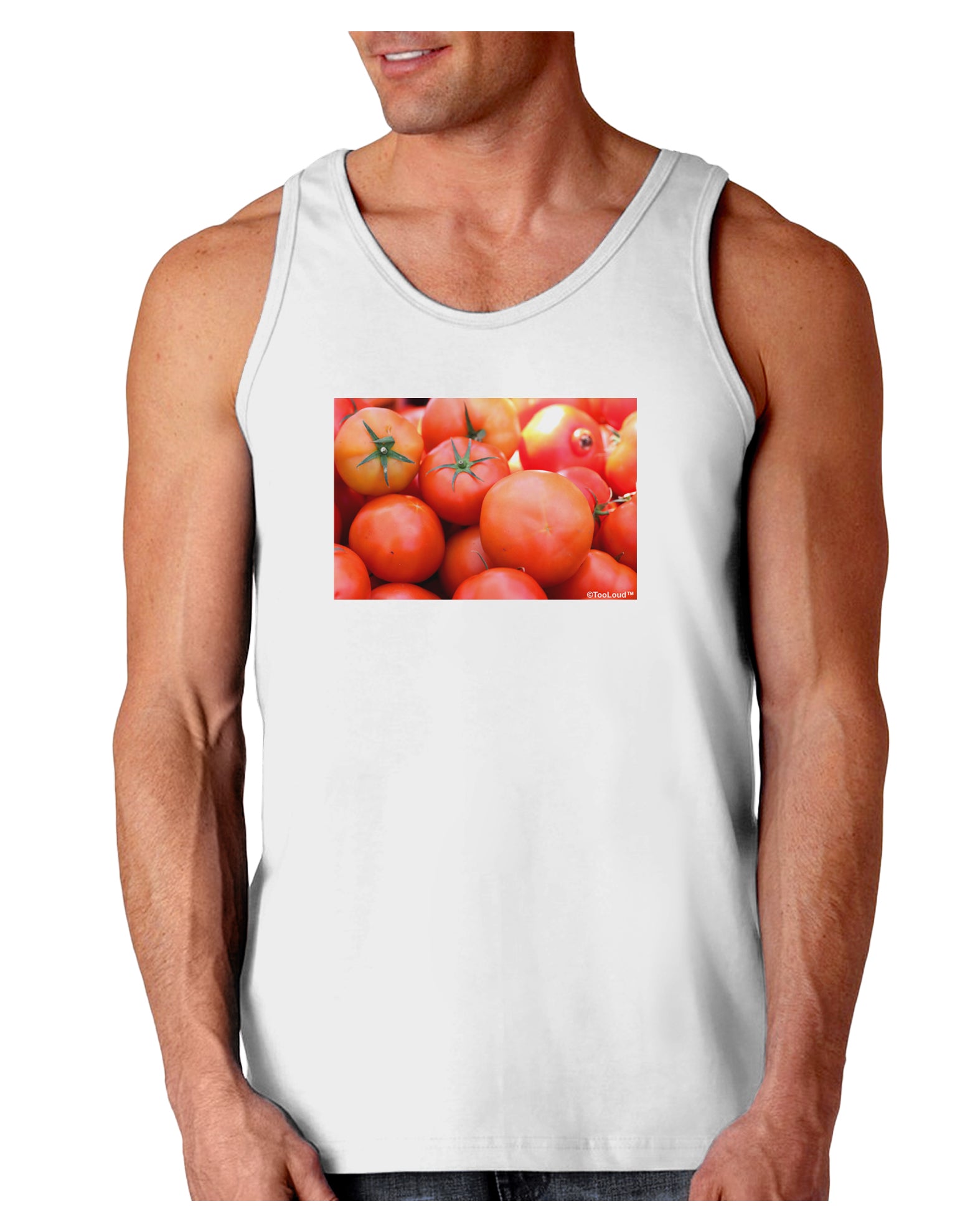 Buy Local Produce Tomatoes Loose Tank Top-Loose Tank Top-TooLoud-White-Small-Davson Sales
