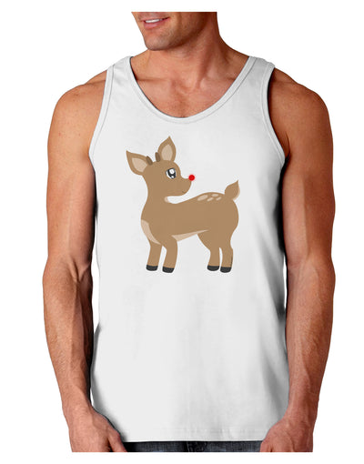 Cute Little Rudolph the Reindeer - Christmas Loose Tank Top by TooLoud-Loose Tank Top-TooLoud-White-Small-Davson Sales