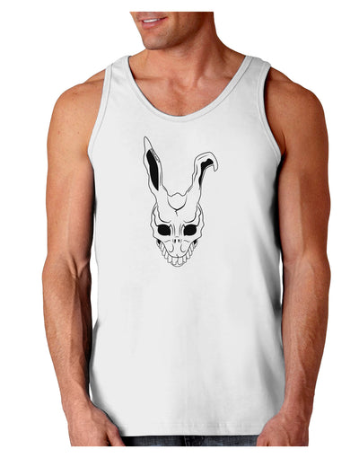 Scary Face Bunny White Loose Tank Top-Loose Tank Top-TooLoud-White-Small-Davson Sales