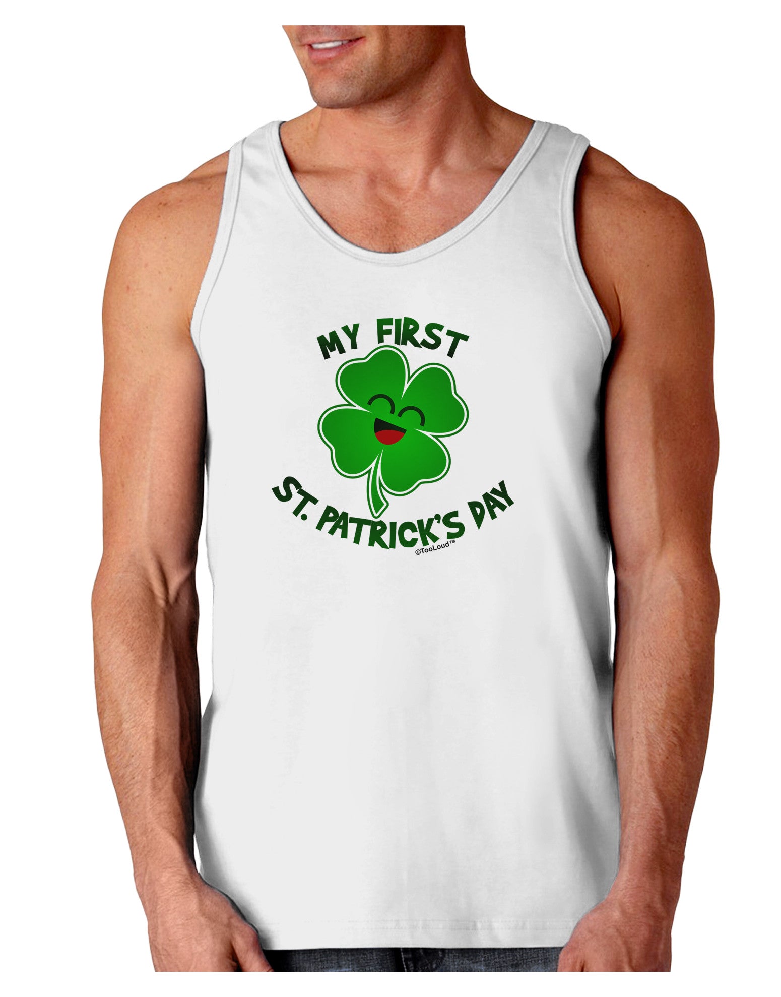 My First St. Patrick's Day Loose Tank Top-Loose Tank Top-TooLoud-White-Small-Davson Sales