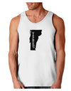 Vermont - United States Shape Loose Tank Top by TooLoud-Loose Tank Top-TooLoud-White-Small-Davson Sales