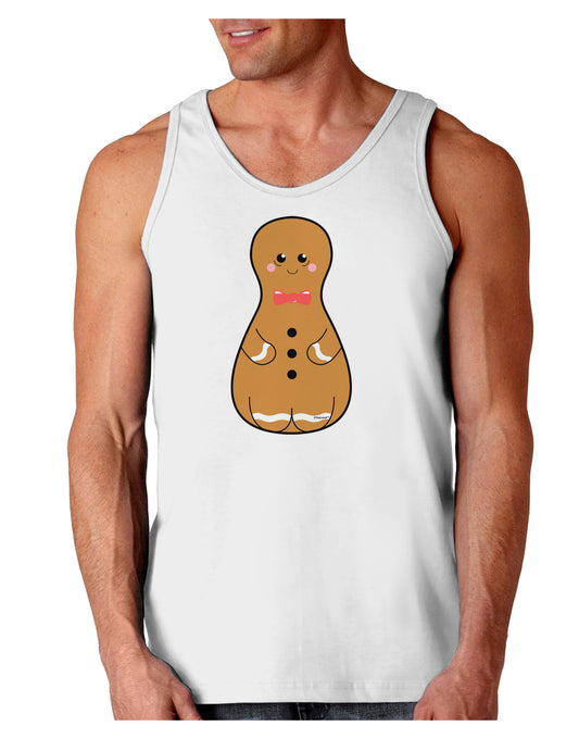 Cute Gingerbread Matryoshka Nesting Doll - Christmas Loose Tank Top-Loose Tank Top-TooLoud-White-Small-Davson Sales