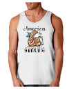 America is Strong We will Overcome This Loose Tank Top White 2XL Toolo