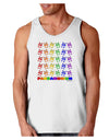 Pandamonium Rainbow Pandas Loose Tank Top by TooLoud-Loose Tank Top-TooLoud-White-Small-Davson Sales