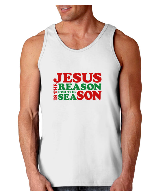 Jesus is the Reason for the Season Christmas Loose Tank Top-Loose Tank Top-TooLoud-White-Small-Davson Sales