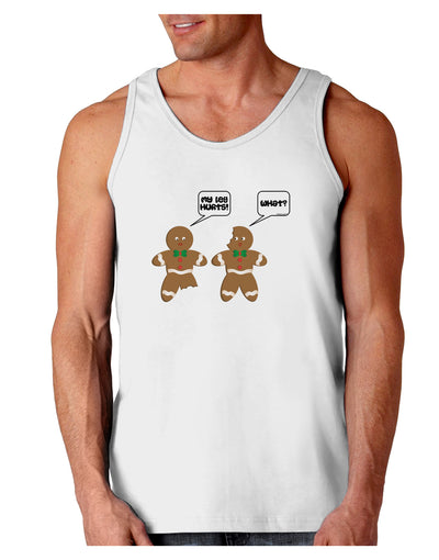 Funny Gingerbread Conversation Christmas Loose Tank Top-Loose Tank Top-TooLoud-White-Small-Davson Sales